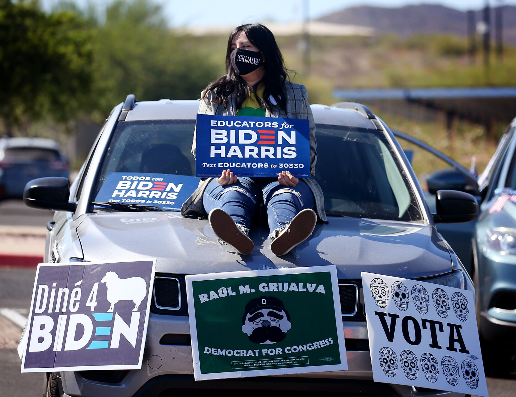 Kamala Harris en Tucsón